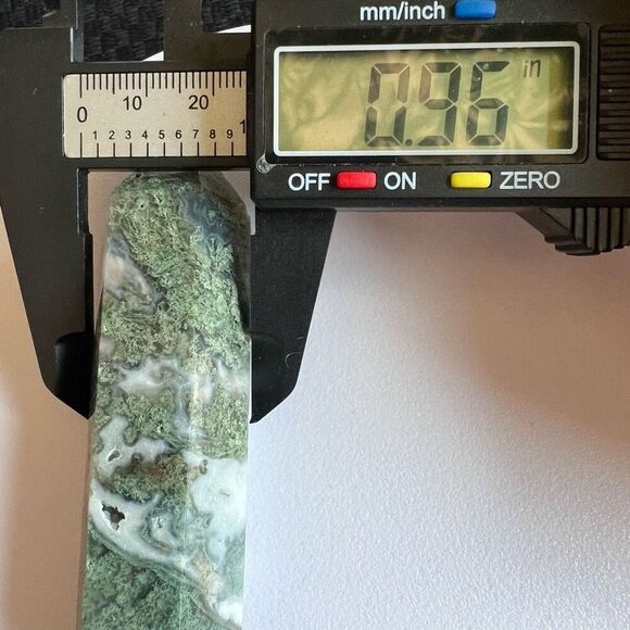 Moss Agate Crystal Double Terminated Point (#4) - Picture 7 of 12